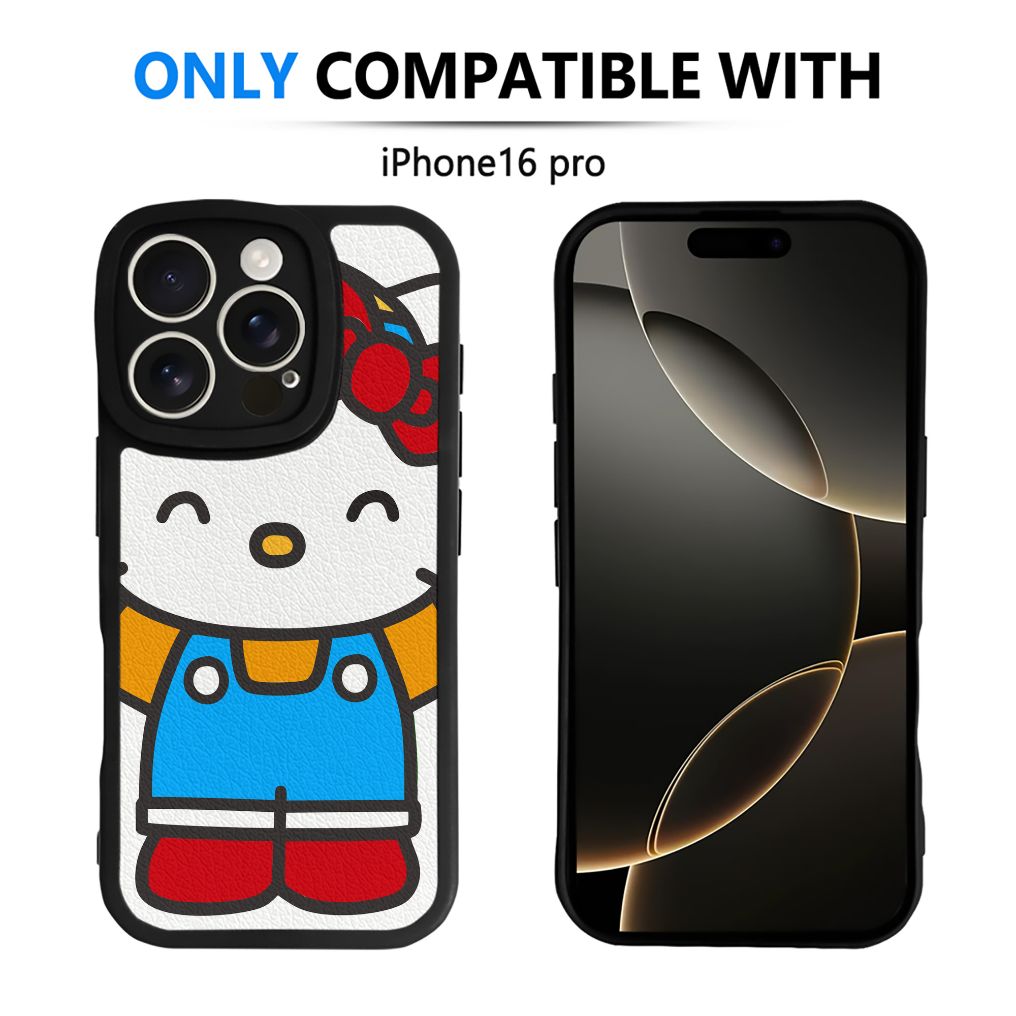 （画像用） Hello Kitty ハローキティ 【iPhone 16シリーズ対応】シリコンスマホケース（レザー調） 材質：シリコン